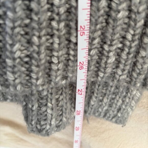 Sanctuary Gray Knit Chunky Slouchy Alpaca Blend Sweater size XL - Picture 8 of 9